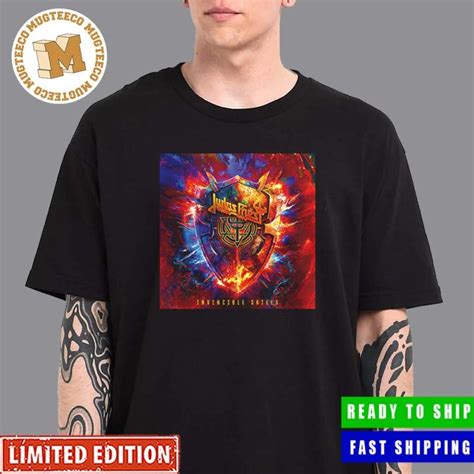 Judas Priest Invincible Shield New Album 2024 Cover Vintage T Shirt