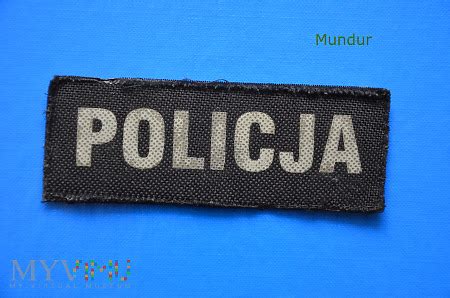 Napis Odblaskowy POLICJA W Mundur W MyViMu