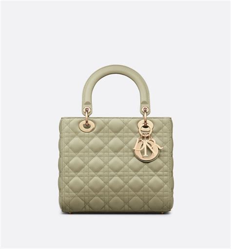 Sac Lady Dior Medium Cuir D Agneau Cannage Couleur Fard DIOR Lady