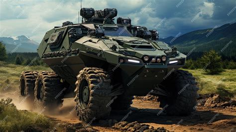 Premium Ai Image Armored Reconnaissance Vehicle