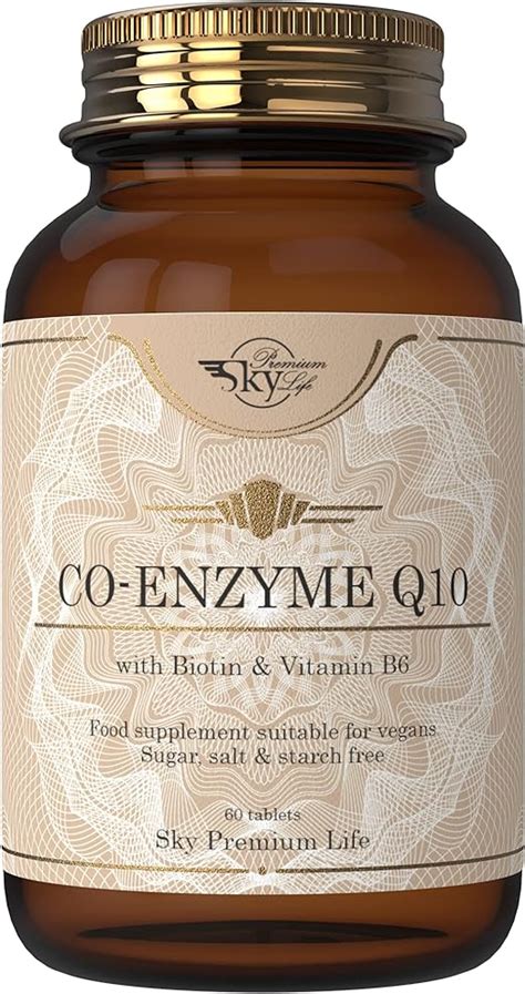 Sky Premium Life Coenzyme Q10 Food Supplement 60 Tablets With Biotin