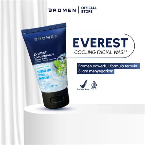 Jual Bromen Everest Cool Sensation Facial Wash Ml Shopee Indonesia