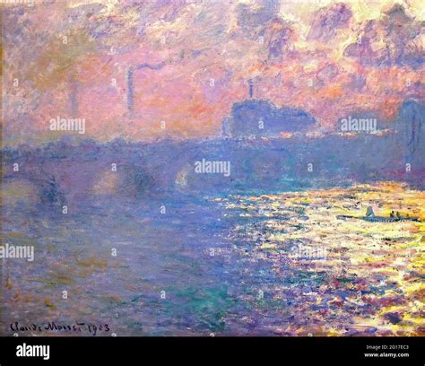 Claude Monet - Waterloo Bridge Sunlight Effect 1 1903 Stock Photo - Alamy