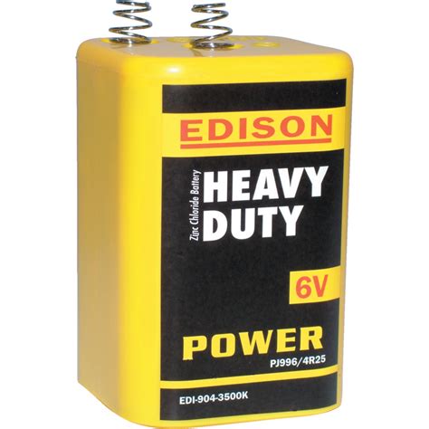 Edison Pj9964r25r Zinc Chloride Battery 6v 9043500k Cromwell Tools