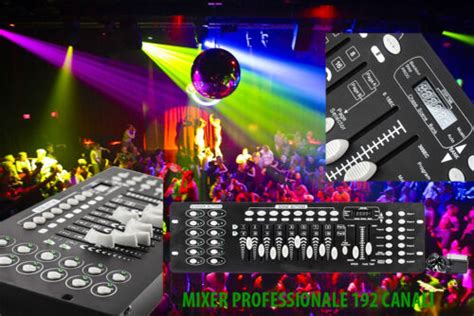 Mixer Centralina Luci Dmx Controller Fari Led Feste Mobili Strobo