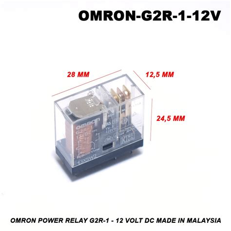 Jual OMRON Power Relay G2R 1 12 Volt DC Made In Malaysia Shopee