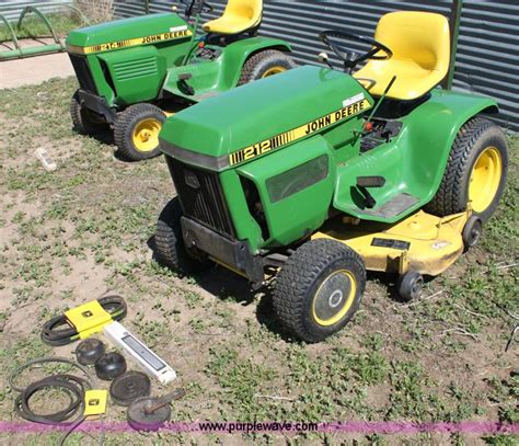 John Deere 212 Lawn Mower In Cunningham Ks Item Ae9245 Sold Purple