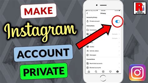 How To Make Instagram Account Private Updated Youtube