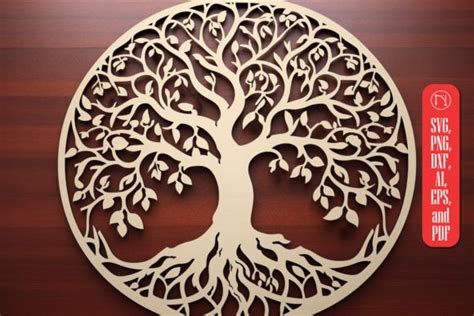 Tree Of Life Laser Cut File SVG Graphic By NGISED Creative Fabrica