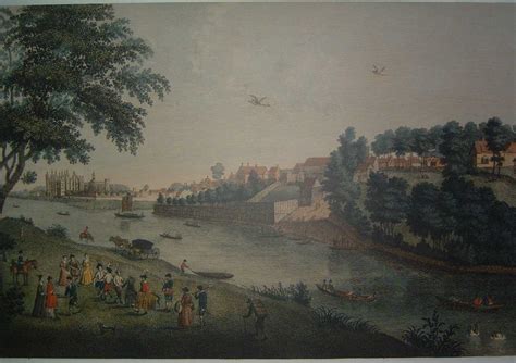 Painting Of Richmond Palace And Riverside London Borough Of Richmond