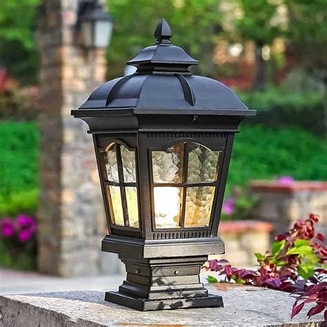 WENZIFI Outdoor Column Lights Waterproof Post Lights Fixture Aluminium