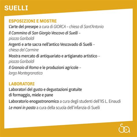 Saboris Antigus A Suelli Oggi Domenica Dicembre Scopri Il