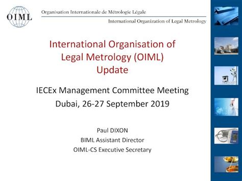 Pdf International Organisation Of Legal Metrology Oiml