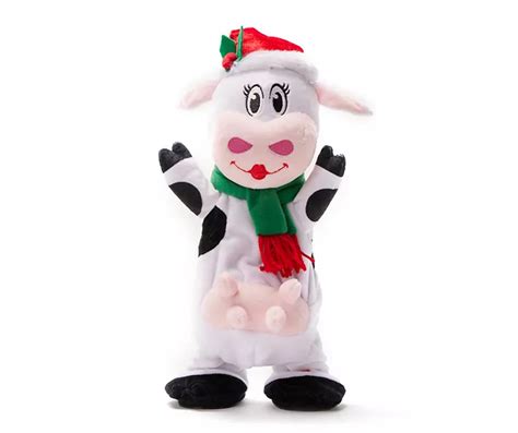 White Belly-Shaking Cow Plush Figure | Big Lots