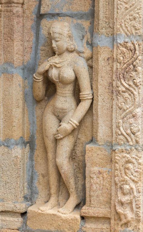 Statue Of Naked Woman At Shirangam Temple Editorial Stock Photo