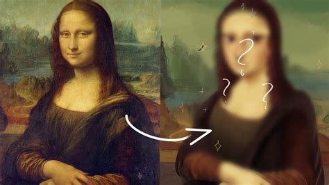 Redrawing Classical Paintings In My Style Mona Lisa Youtube