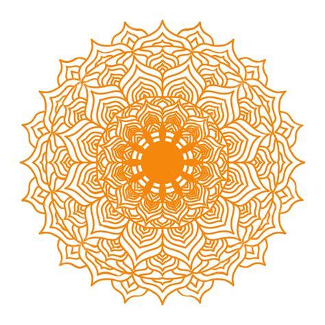 Ethnic Luxury Mandala Golden Art Rangoli Transparent Background