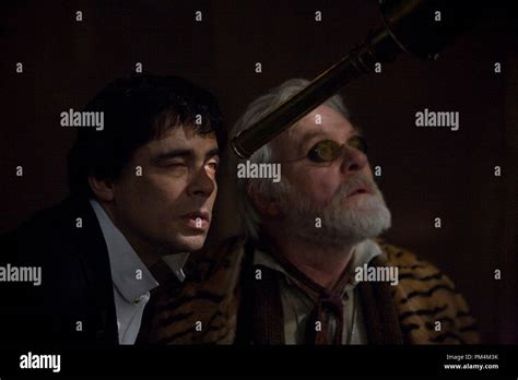 (L to R) Lawrence Talbot (BENICIO DEL TORO) and Sir John Talbot ...