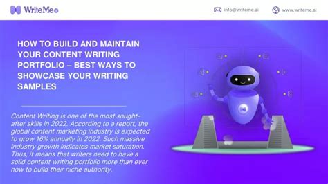 Ppt How To Build And Maintain Your Content Writing Portfolio Best