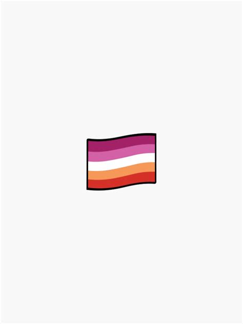 Lesbian Pride Flag Sticker For Sale By Lucindas Art07 Redbubble