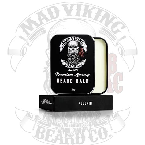 Mjolnir Beard Balm 2 Oz Sandalwood Cedarwood And Mint Mad Viking