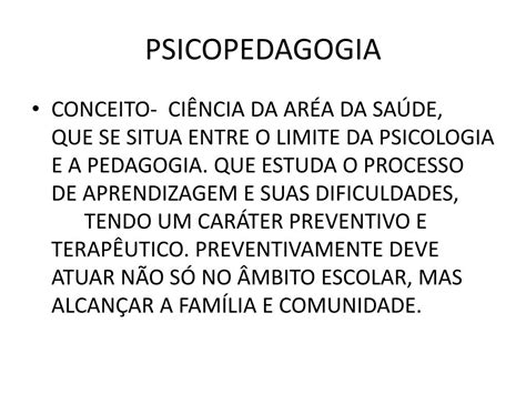 Ppt Fundamentos Da Psicopedagogia Powerpoint Presentation Free