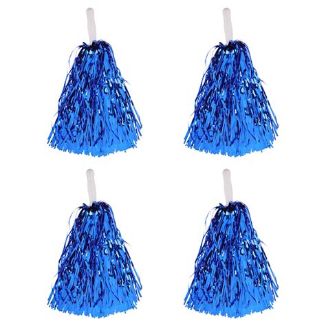 Qnmwood Blue Cheerleading Pom Poms With Handles Pack Walmart