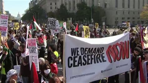 Thousands Call For Cease Fire In Gaza At Rally In D C