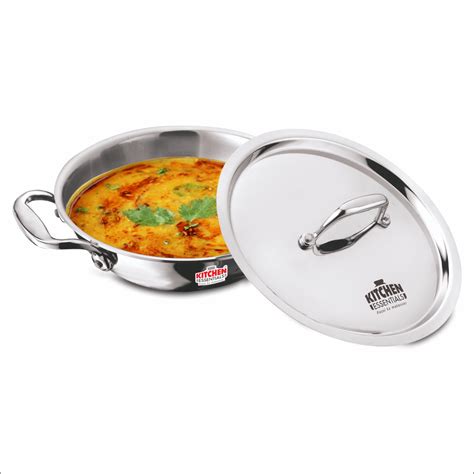 Ferstal Triply Kadai Cm With Ss Lid Kitchen Essentials