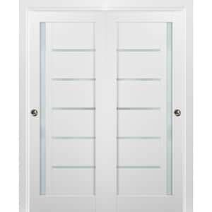 Sartodoors 72 In X 96 In Single Panel Gray Solid MDF Sliding Door