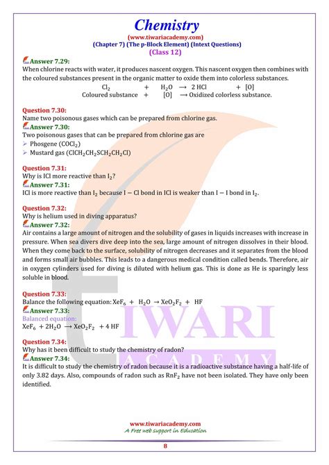 Ncert Solutions For Class 12 Chemistry Chapter 7 In Hindi And English