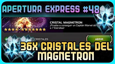 36x Cristales Del Magnetron Vamos A Por Capi Movie De 7⭐️ Apertura Cristales Express 48