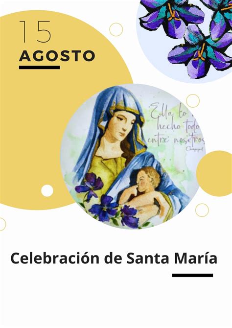 Celebramos el día de Santa María Colegio Marista