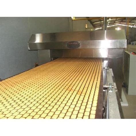 Automatic Biscuit Baking Oven Machine Body Material Stainless Steel