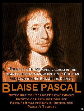 Blaise Pascal There Is A God Shaped Vacuum In The Heart Of Every Man