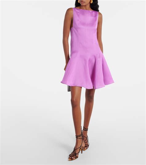 Mags Silk Minidress In Purple Khaite Mytheresa