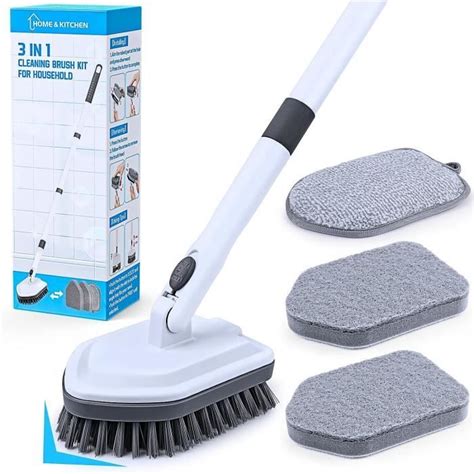 Brosse De Nettoyage Pour Douche Long Manche De Cm Tampon