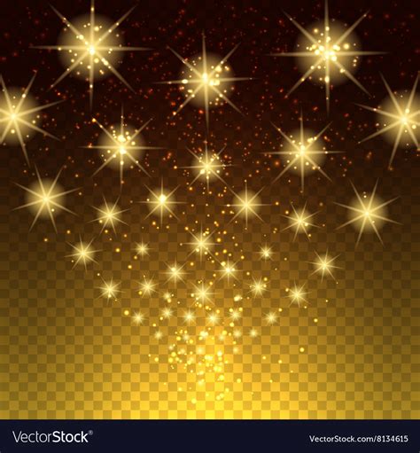 Glowing light stars background Royalty Free Vector Image