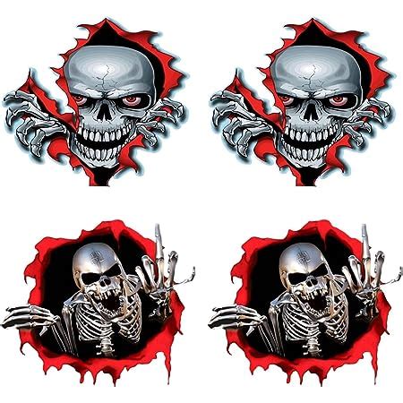 Auto Aufkleber Skull Auto Sticker Vinyl Totenk Pfe Autoaufkleber