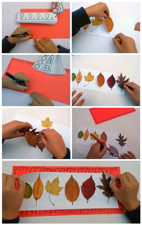 Dégradé de feuilles d automne en arts plastiques Arts visuels avec