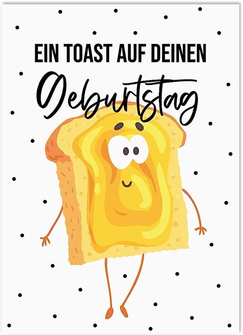 Nastami Geburtstagskarte Ein Toast Auf Deinen Geburtstag Postkarte