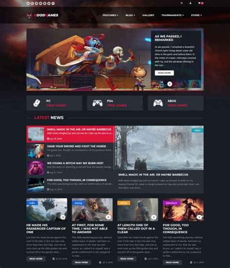 30 Best Gaming Website Templates in 2024 - Templatefor