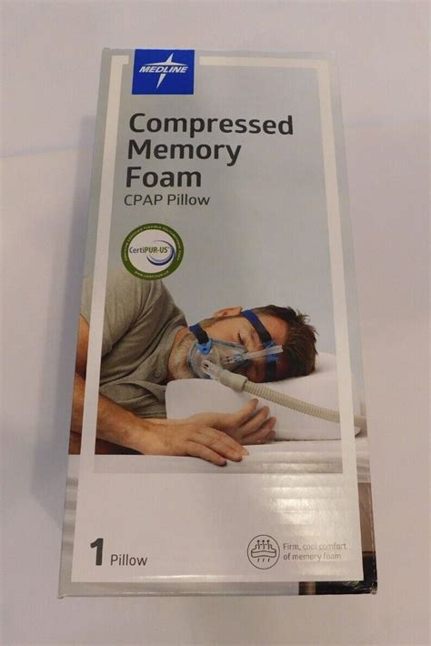 Medline Cpap Pillow Compressed Memory Foam Certipur Us For Use With