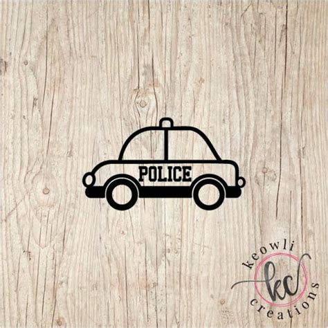 Police Car Vinyl Decal-Style 1 | Etsy