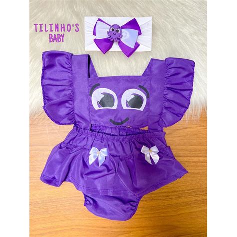 romper bebe temático bolofofos mesversario menino menina Shopee Brasil