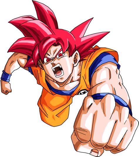 Download Goku Super Saiyan God Png Goku Ssj God Png Clipart Png Download Pikpng