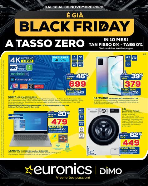 Euronics Black Friday Volantino Attuale