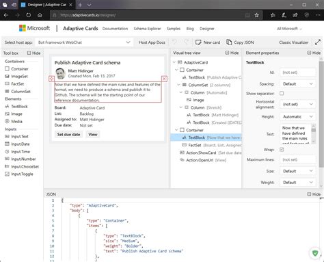 Adaptive Cards Tools - Adaptive Cards | Microsoft Learn
