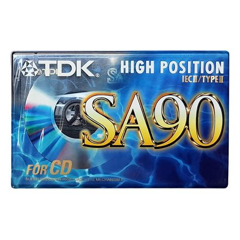 Tdk Sa90 Chrome Blank Audio Cassette Tapes Retro Style Media