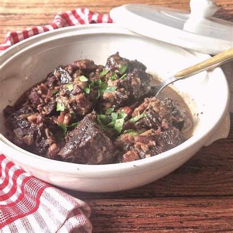 Joue De Boeuf Aux Lardons Et Au Vin Rouge Mes Diab Tises Gourmandes